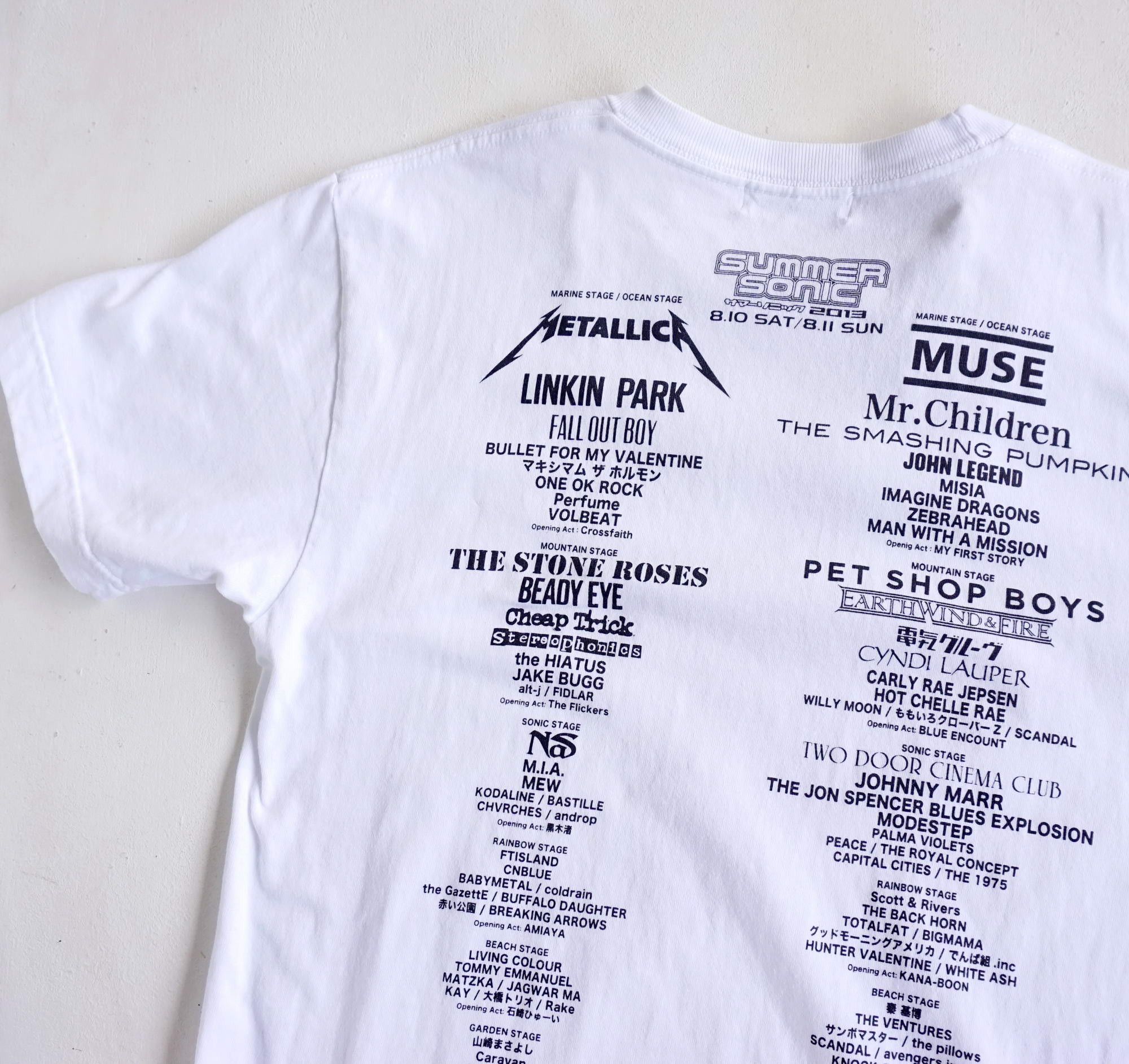 Band Tees × Japanese Brand × Rock T Shirt SUMMER SONIC 2013 Concert Printed  T-Shirt | Grailed