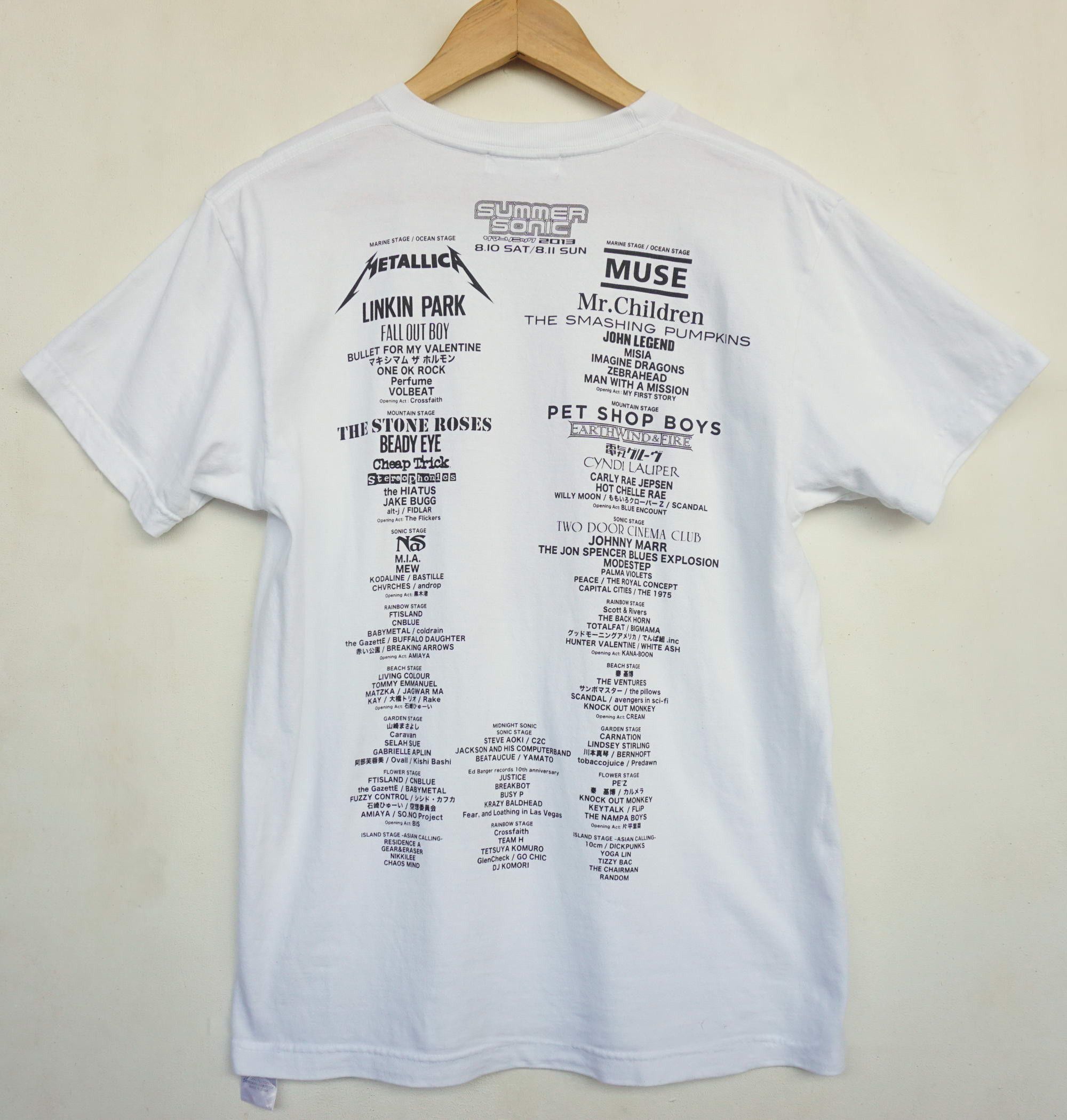 Band Tees × Japanese Brand × Rock T Shirt SUMMER SONIC 2013 Concert Printed  T-Shirt | Grailed