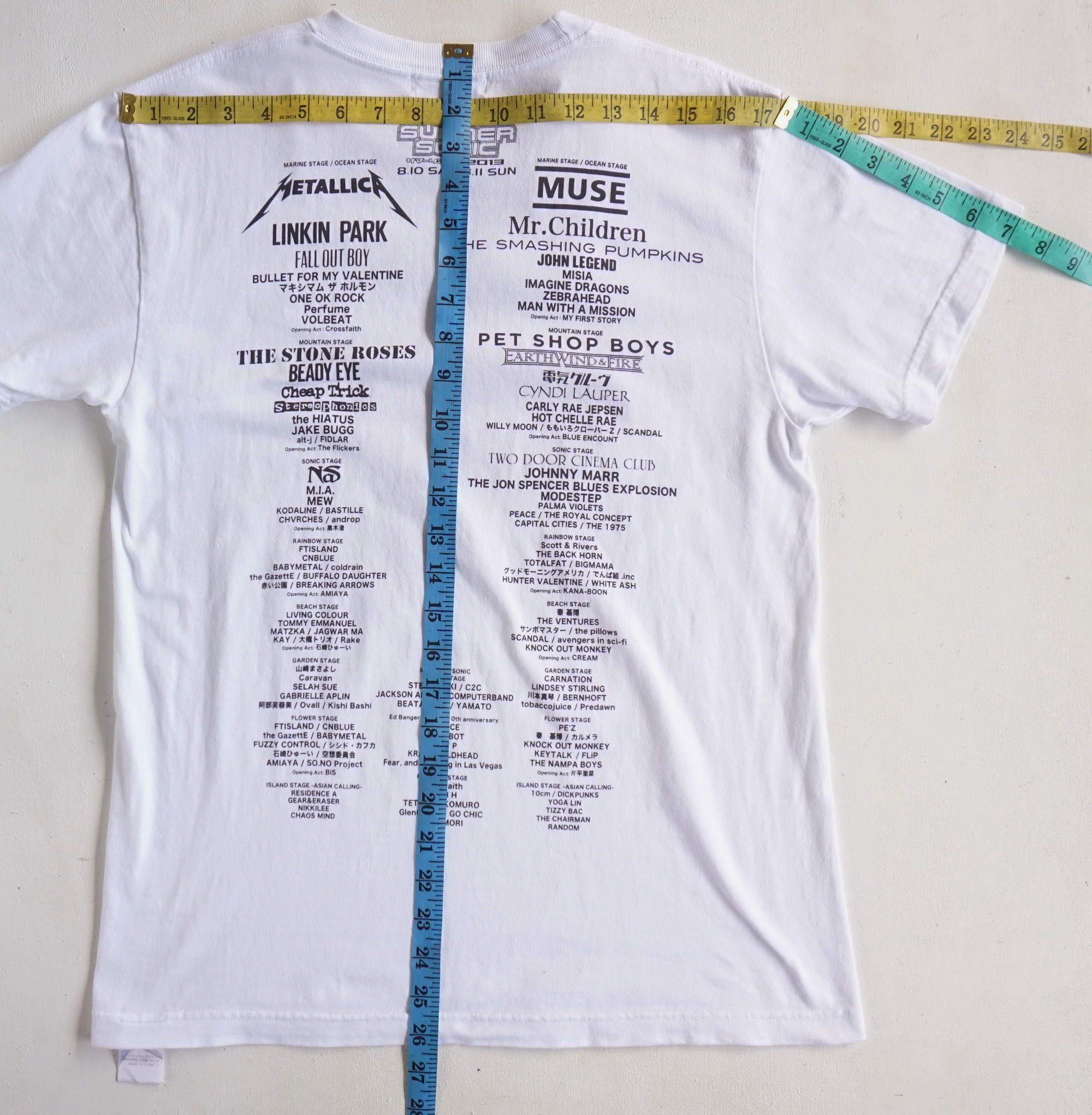 Band Tees SUMMER SONIC 2013 Concert Printed T-Shirt Size US M / EU 48-50 / 2 - 11 Thumbnail