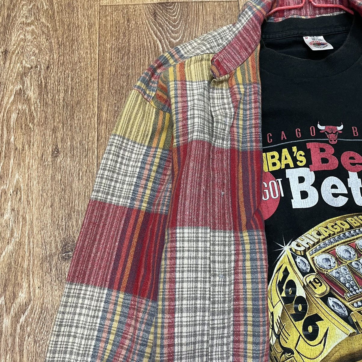 Vintage Vintage 90s Checkered Shirt Plaid Oversized Grunge Skate L Size US L / EU 52-54 / 3 - 4 Thumbnail