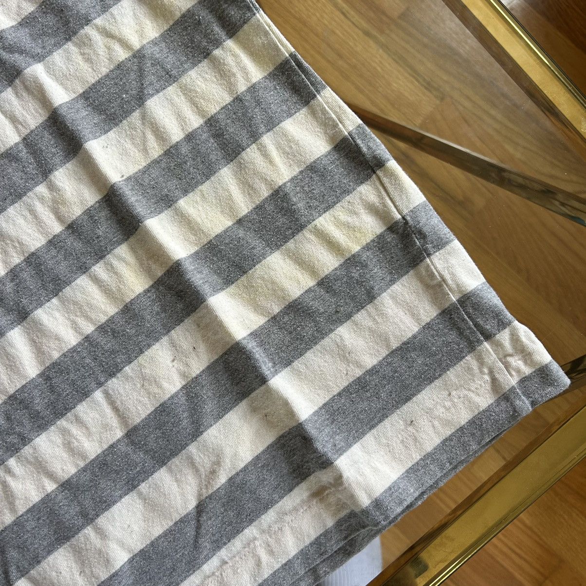 Human Made × Nigo Heather Grey Border Stripe Square Pocket T-Shirt Size US L / EU 52-54 / 3 - 6 Thumbnail