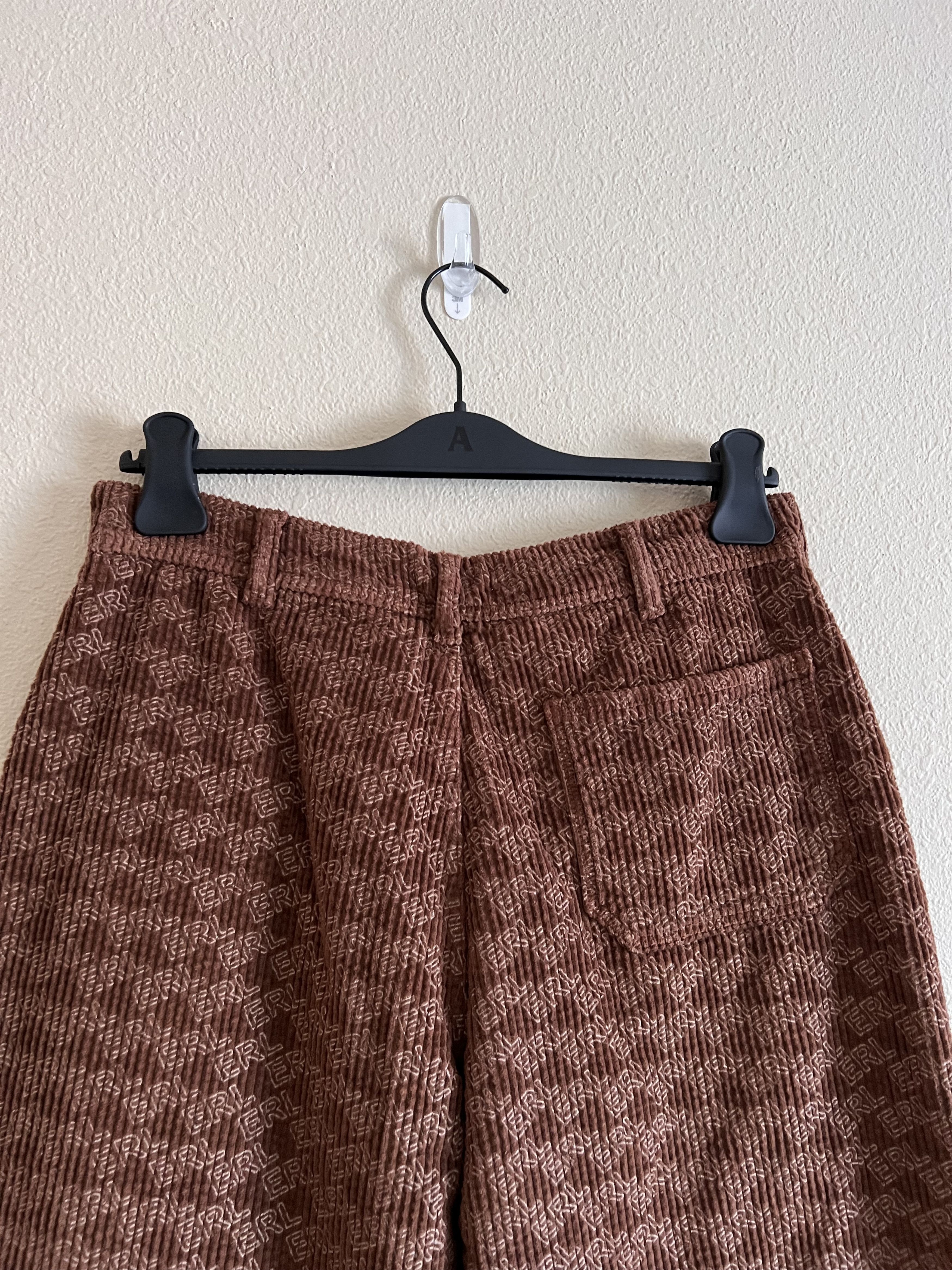 ERL ERL Embossed Logo Corduroy Pants in Brown Size US 33 - 6 Thumbnail