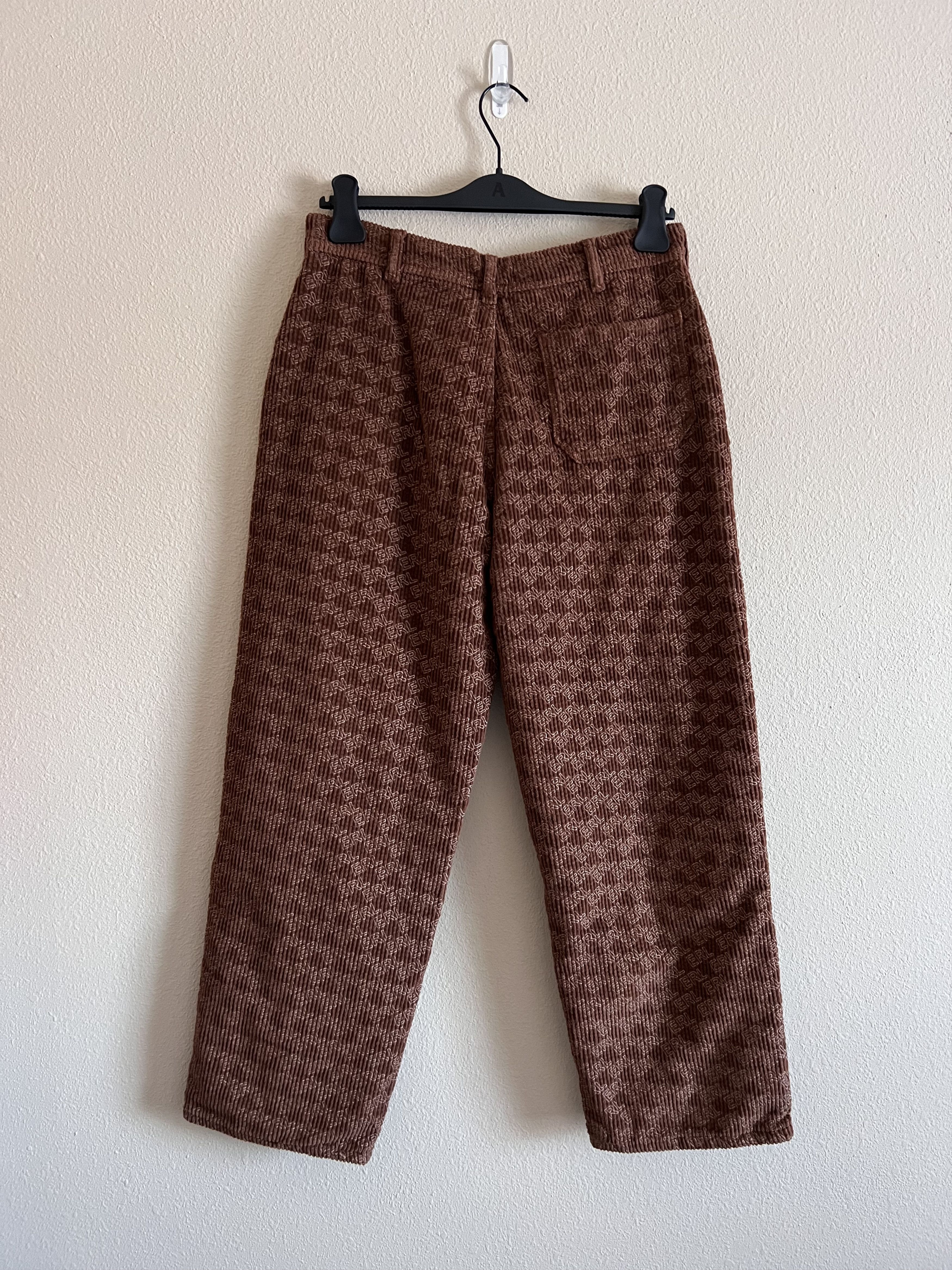 ERL ERL Embossed Logo Corduroy Pants in Brown Size US 33 - 5 Thumbnail