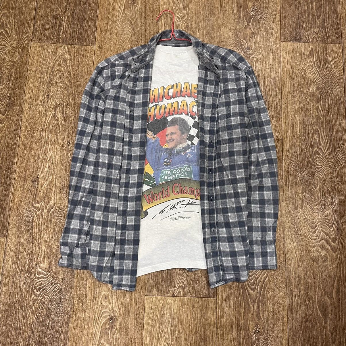 Flannel Vintage Flannel Shirt Checkered Travis Scott Style Size US L / EU 52-54 / 3 - 1 Thumbnail
