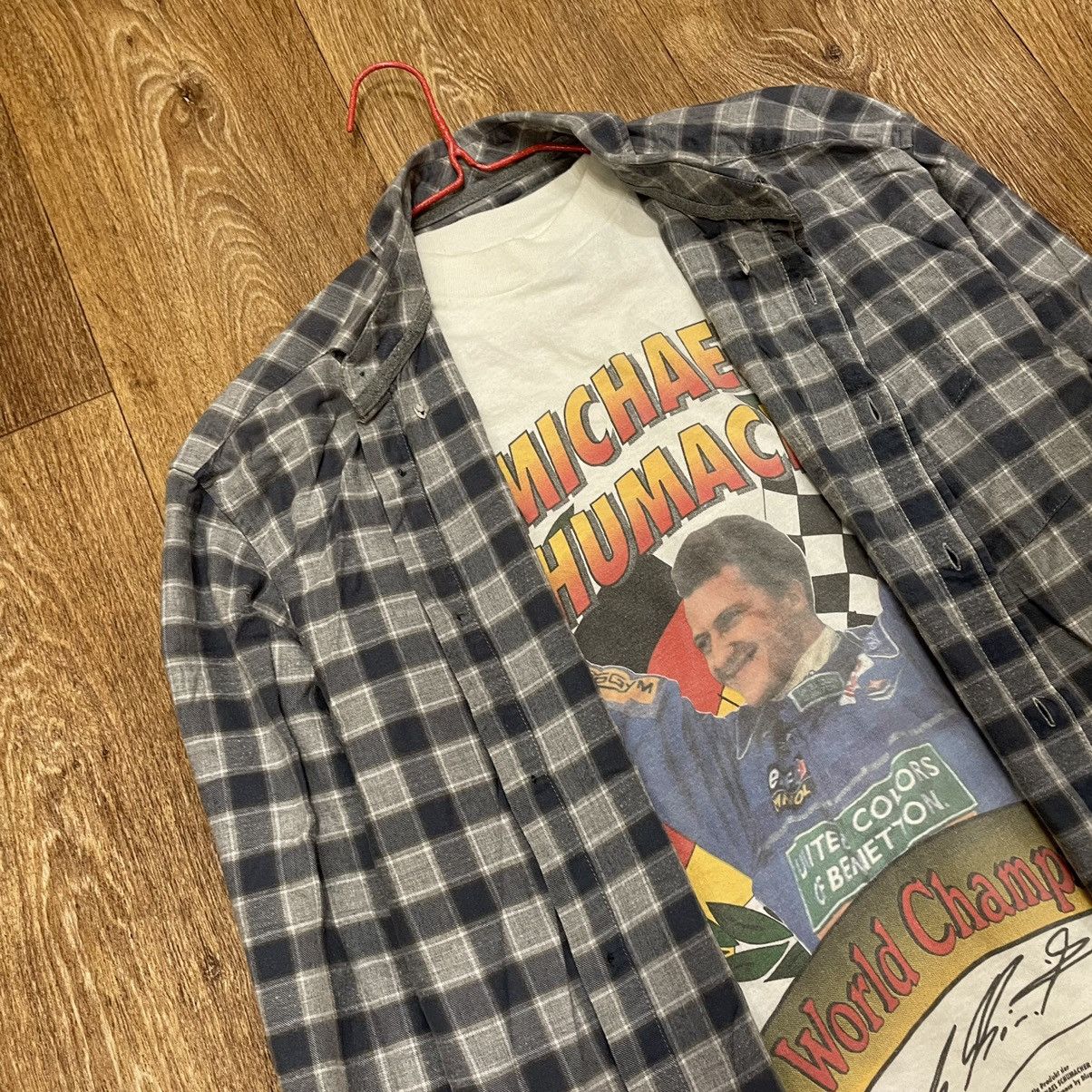 Flannel Vintage Flannel Shirt Checkered Travis Scott Style Size US L / EU 52-54 / 3 - 6 Thumbnail