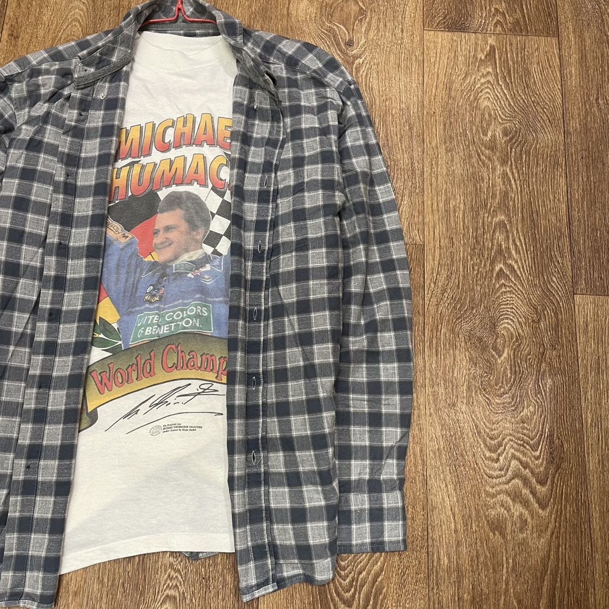 Flannel Vintage Flannel Shirt Checkered Travis Scott Style Size US L / EU 52-54 / 3 - 3 Thumbnail