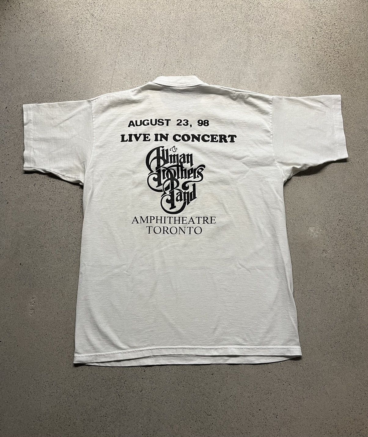 Band Tees × Vintage Vintage 90s Allman Brothers Band Mycology Tee Shirt Size US L / EU 52-54 / 3 - 2 Thumbnail
