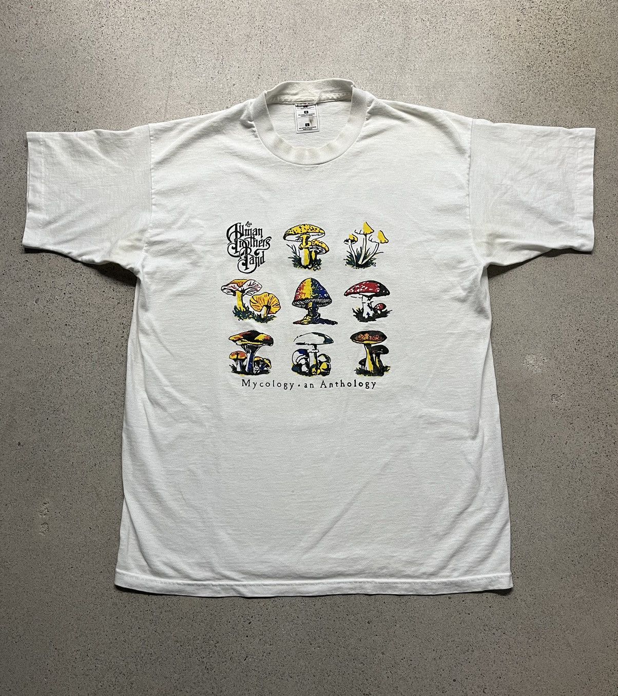 Band Tees × Vintage Vintage 90s Allman Brothers Band Mycology Tee Shirt Size US L / EU 52-54 / 3 - 1 Thumbnail