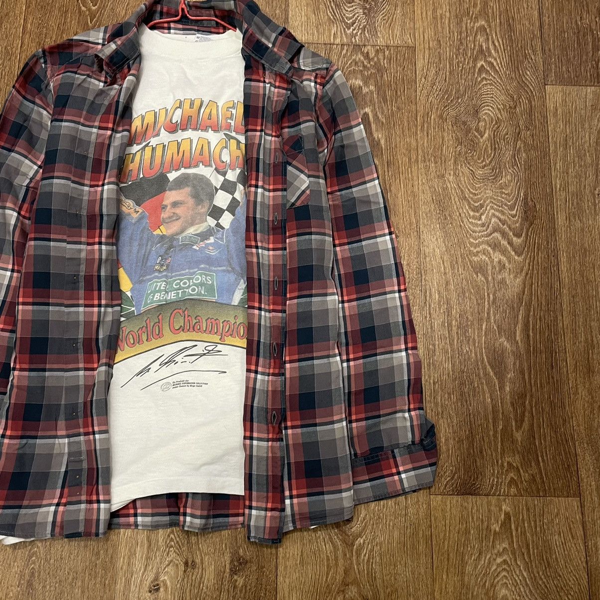 Vintage Vintage 90s Oversized Plaid Shirt Grunge Streetwear Faded L Size US L / EU 52-54 / 3 - 4 Thumbnail