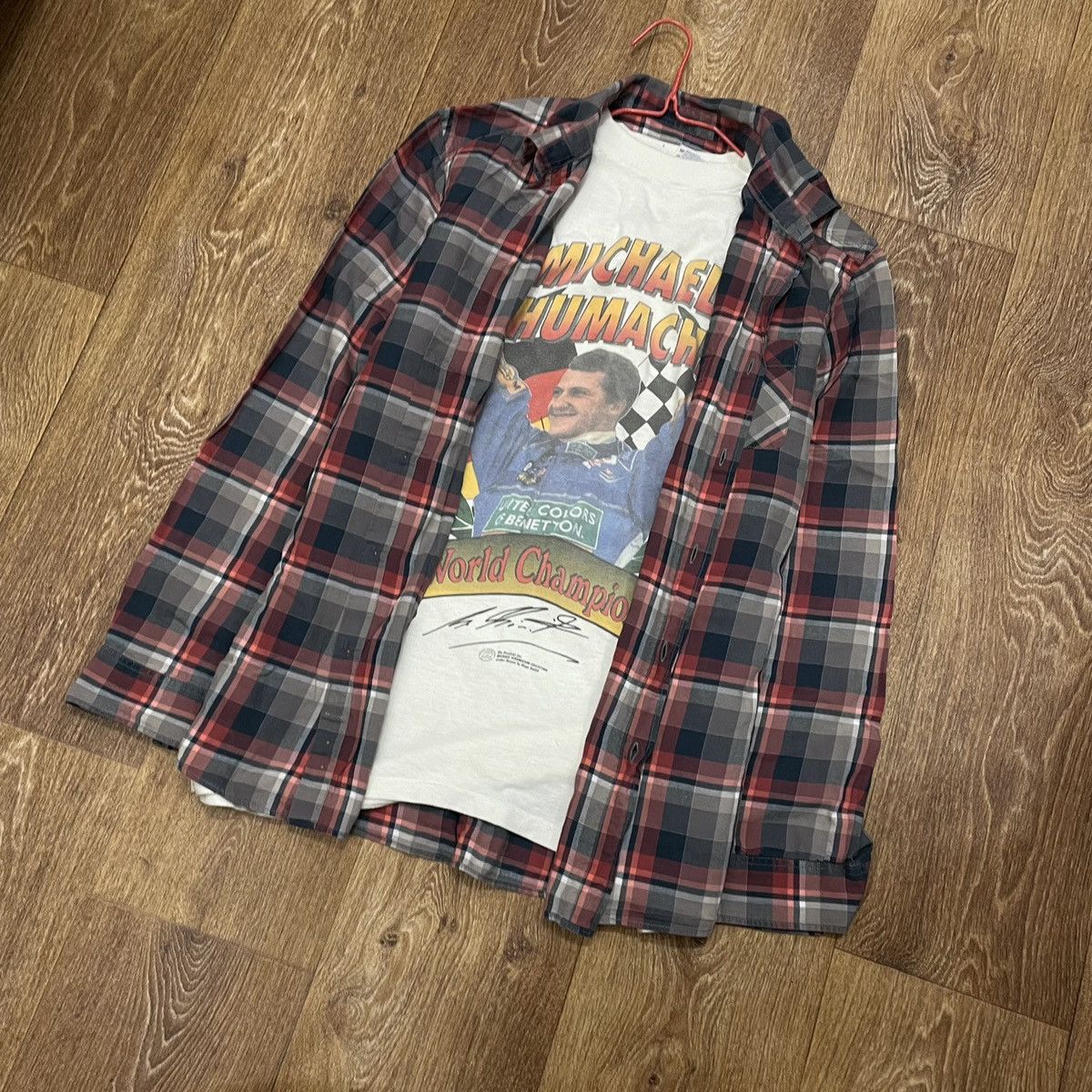 Vintage Vintage 90s Oversized Plaid Shirt Grunge Streetwear Faded L Size US L / EU 52-54 / 3 - 2 Thumbnail