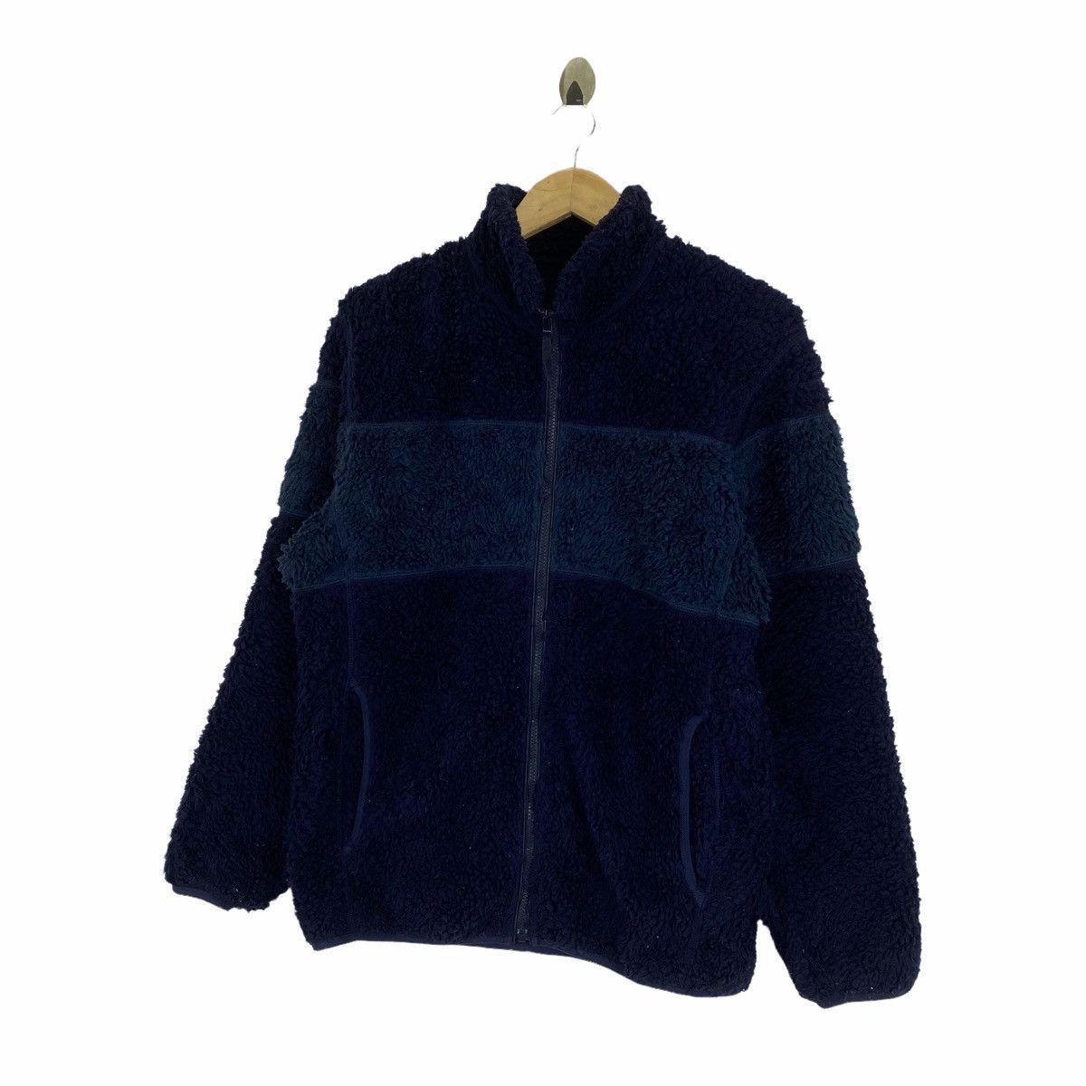 Japanese Brand × Uniqlo UNIQLO Japanese Brand Fleece Deep Pile Zipper Sweater Jacket Size US M / EU 48-50 / 2 - 4 Thumbnail
