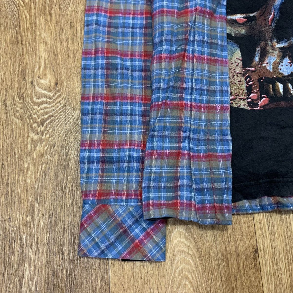 Vintage Vintage 90s Plaid Shirt Skull Graphic Grunge Streetwear L Size US L / EU 52-54 / 3 - 2 Thumbnail