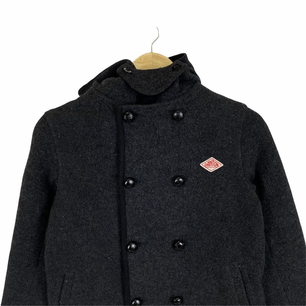 Danton × Vintage Vintage DANTON VETEMENTS DE TRAVAIL Wool Hoodie Coat Jacket Size US XS / EU 42 / 0 - 5 Thumbnail