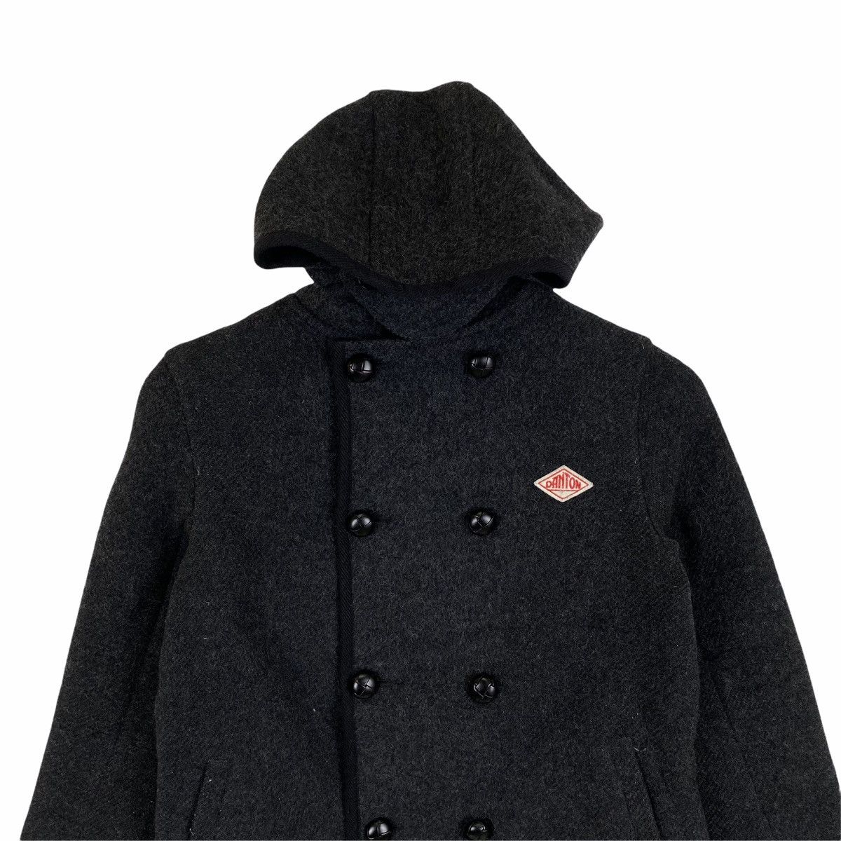 Danton × Vintage Vintage DANTON VETEMENTS DE TRAVAIL Wool Hoodie Coat Jacket Size US XS / EU 42 / 0 - 4 Thumbnail