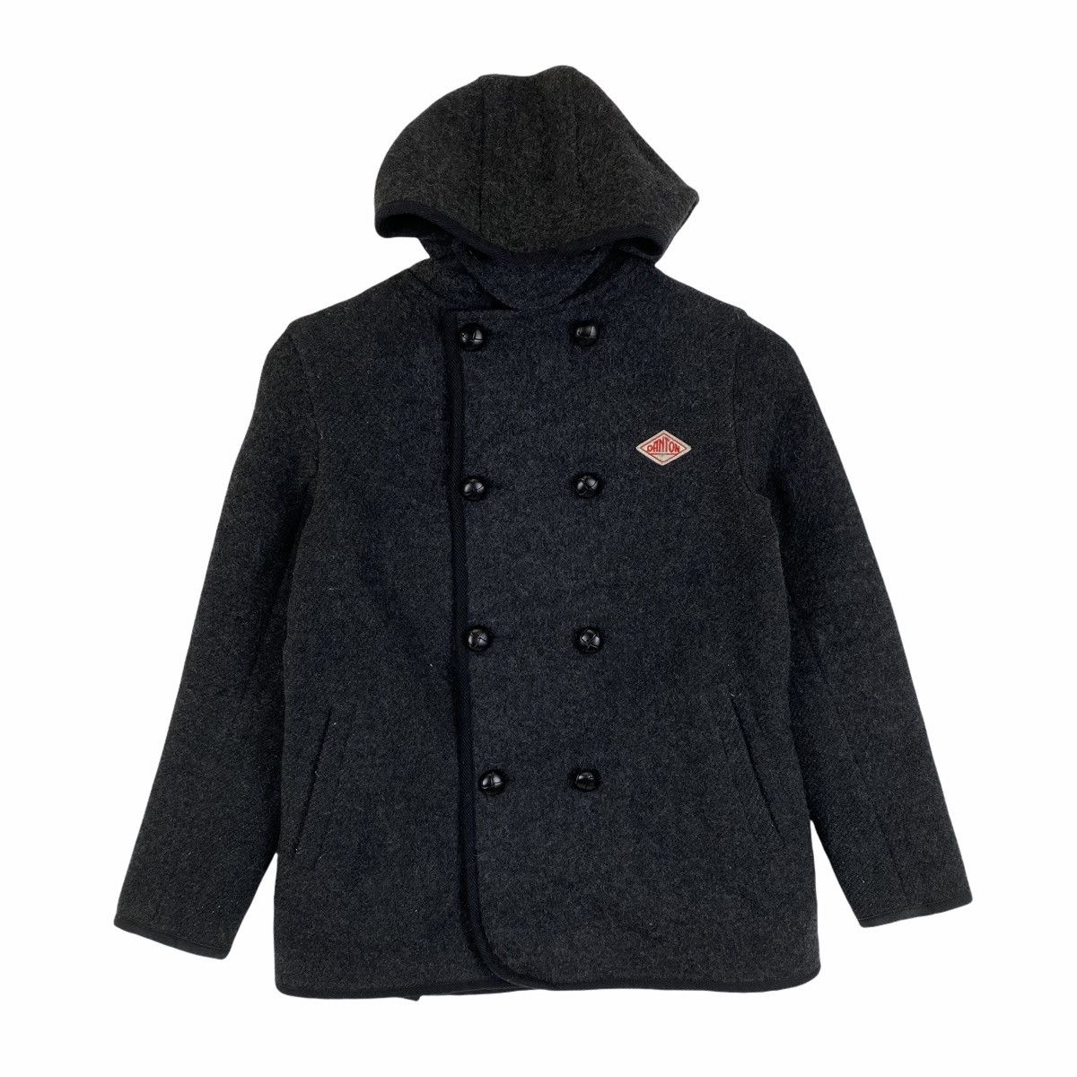 Danton × Vintage Vintage DANTON VETEMENTS DE TRAVAIL Wool Hoodie Coat Jacket Size US XS / EU 42 / 0 - 1 Thumbnail