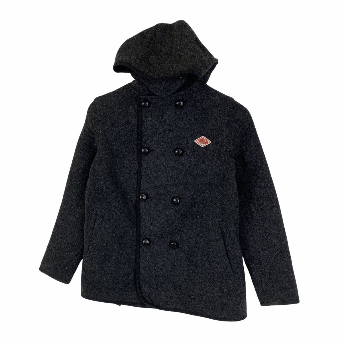 Danton × Vintage Vintage DANTON VETEMENTS DE TRAVAIL Wool Hoodie Coat Jacket Size US XS / EU 42 / 0 - 3 Thumbnail
