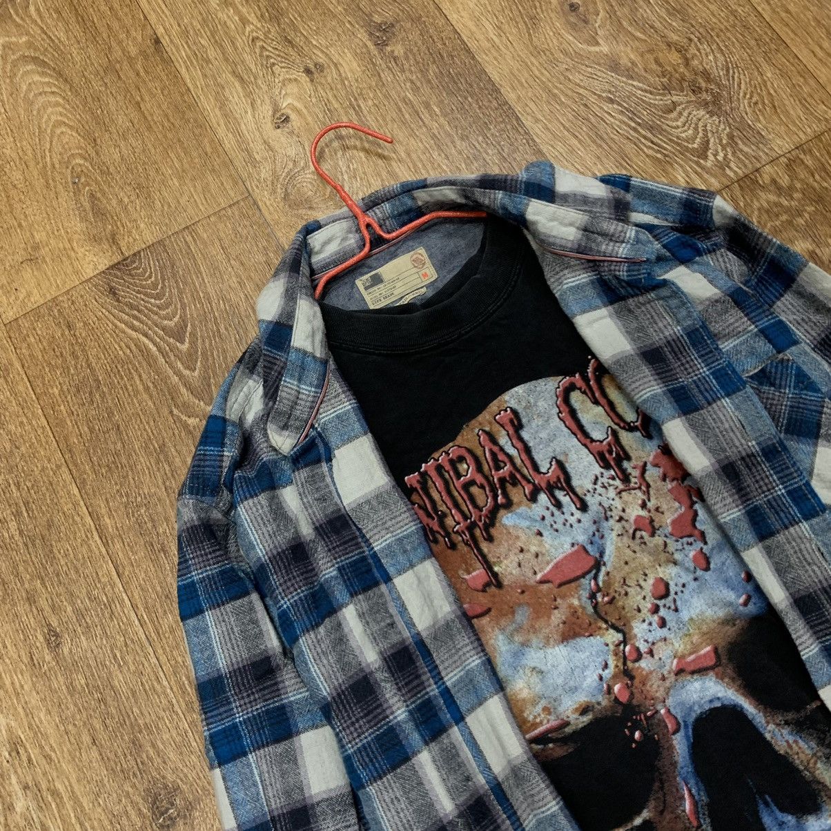 Vintage Vintage 90s Oversized Baggy Checkered Shirt Grunge Faded M Size US M / EU 48-50 / 2 - 1 Thumbnail