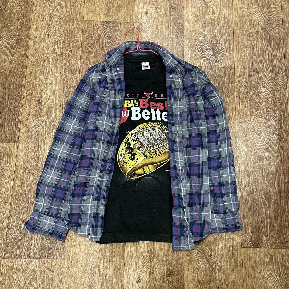 Vintage Vintage Y2K Checkered Shirt Grunge Streetwear Oversized M Size US M / EU 48-50 / 2 - 1 Thumbnail