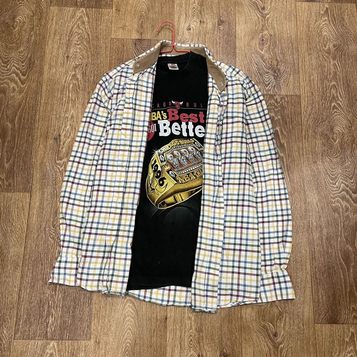Flannel Vintage Flannel Checkered Shirt Travis Style Size US XL / EU 56 / 4 - 1 Thumbnail