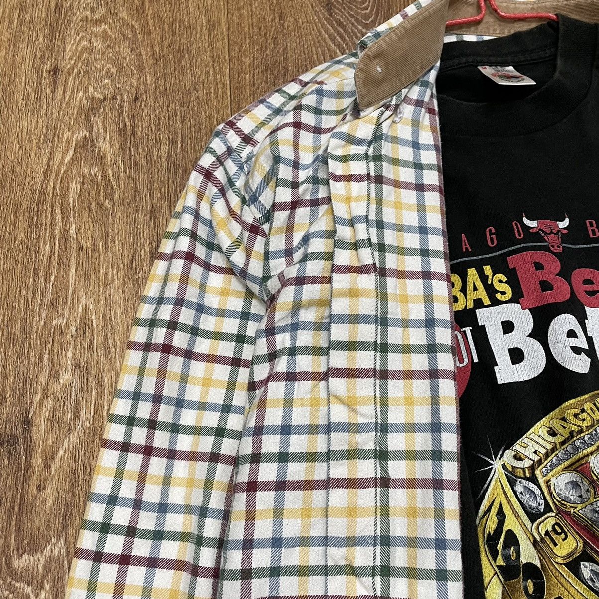 Flannel Vintage Flannel Checkered Shirt Travis Style Size US XL / EU 56 / 4 - 4 Thumbnail