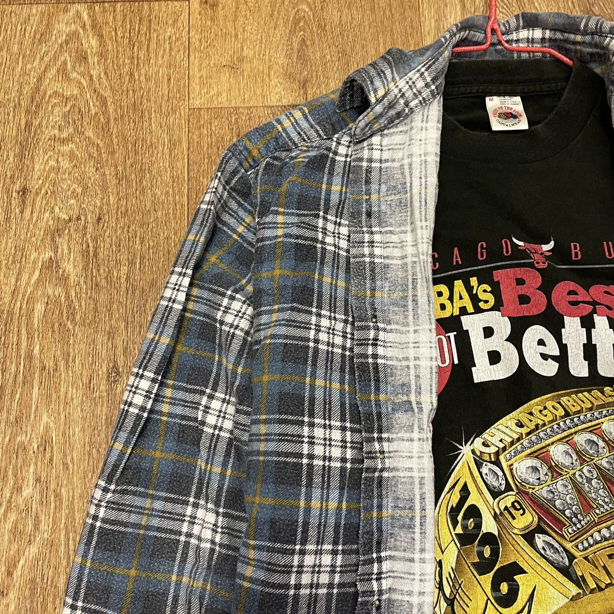 Flannel Vintage 90s Plaid Flannel Shirt Y2K Streetwear Checkered Size US M / EU 48-50 / 2 - 4 Thumbnail
