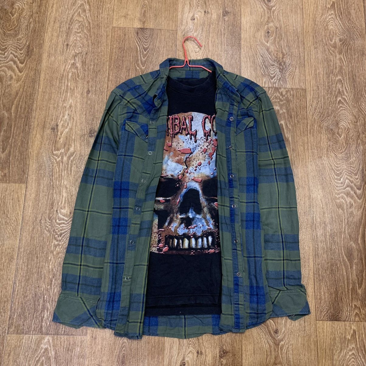Flannel Vintage Shirt Flannel Checkered Travis Style L Size US L / EU 52-54 / 3 - 1 Thumbnail