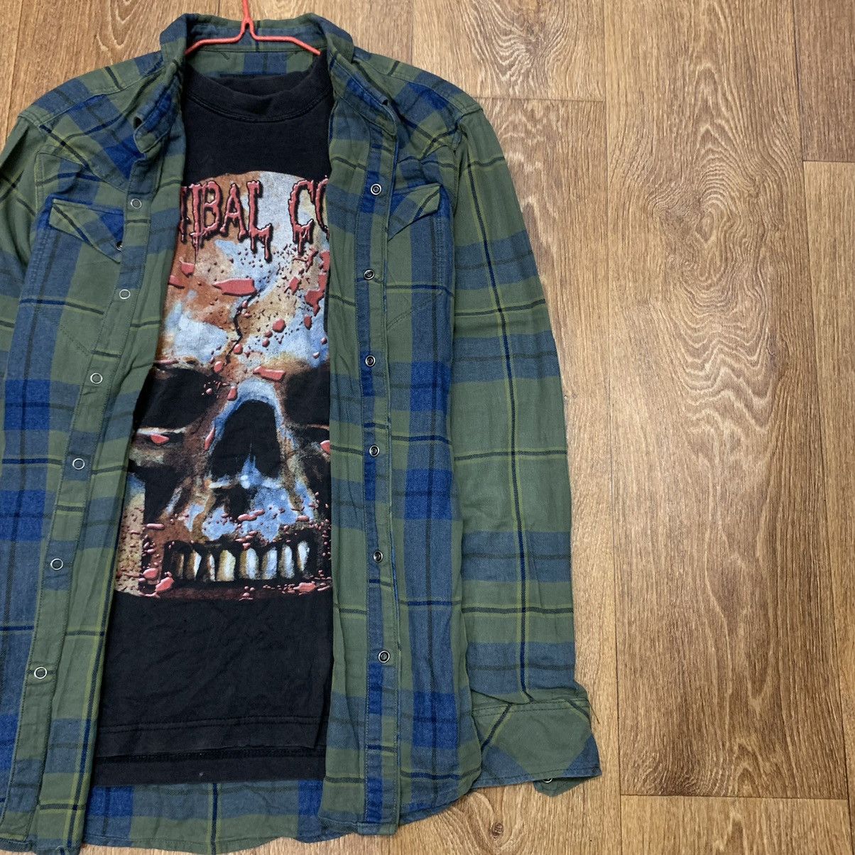 Flannel Vintage Shirt Flannel Checkered Travis Style L Size US L / EU 52-54 / 3 - 3 Thumbnail
