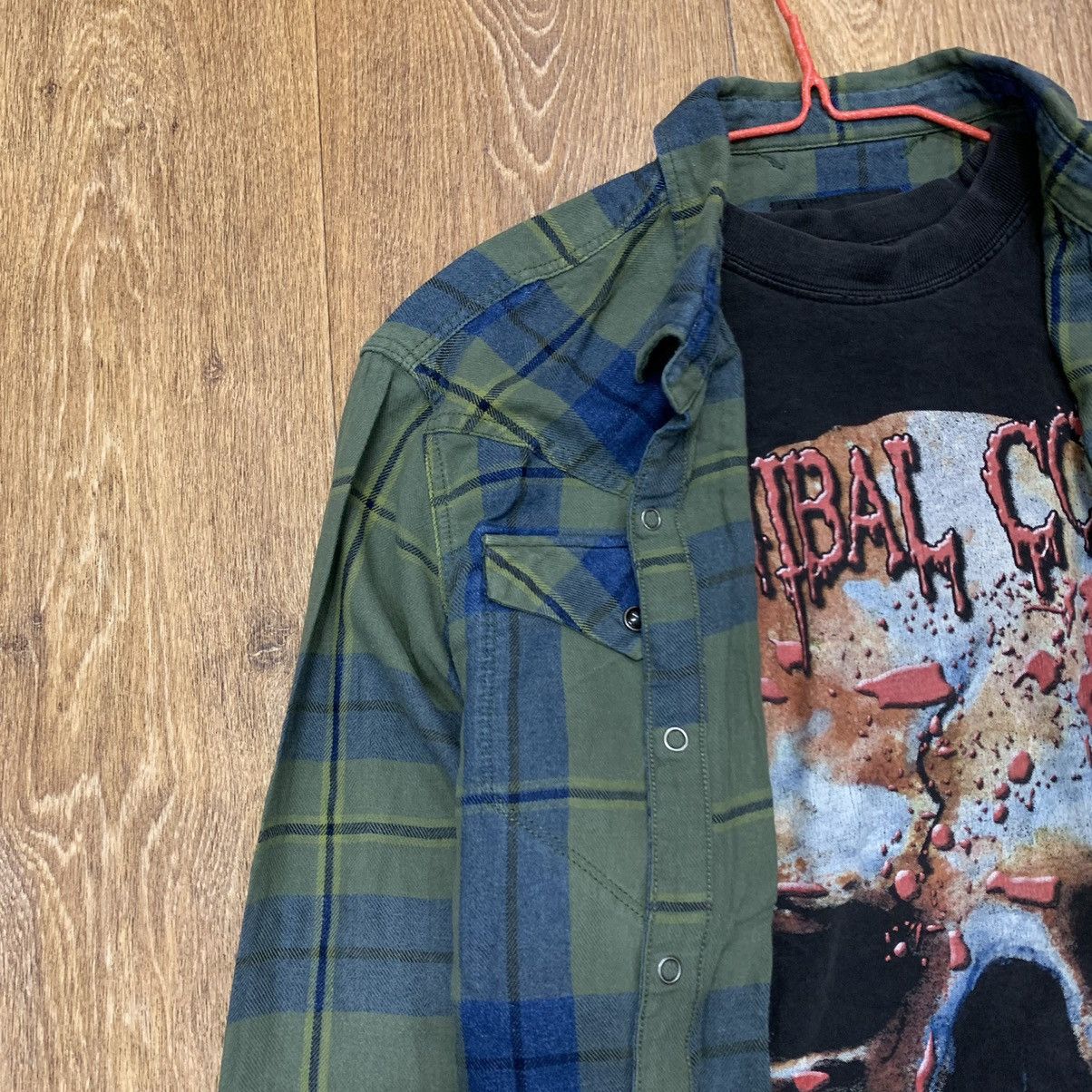 Flannel Vintage Shirt Flannel Checkered Travis Style L Size US L / EU 52-54 / 3 - 4 Thumbnail