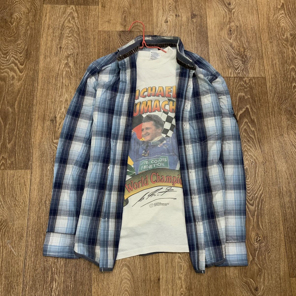 Flannel Vintage 90s Plaid Flannel Shirt Y2K Streetwear Checkered Size US M / EU 48-50 / 2 - 1 Thumbnail