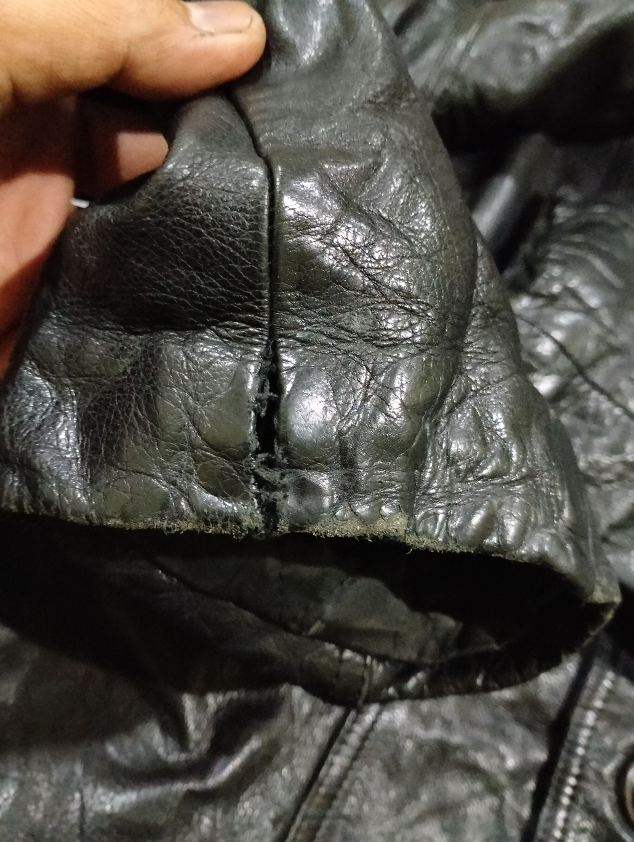 Genuine Leather Vtg Nina Ricci Genuine Leather Button Coat Jacket Distressed Size US M / EU 48-50 / 2 - 14 Thumbnail