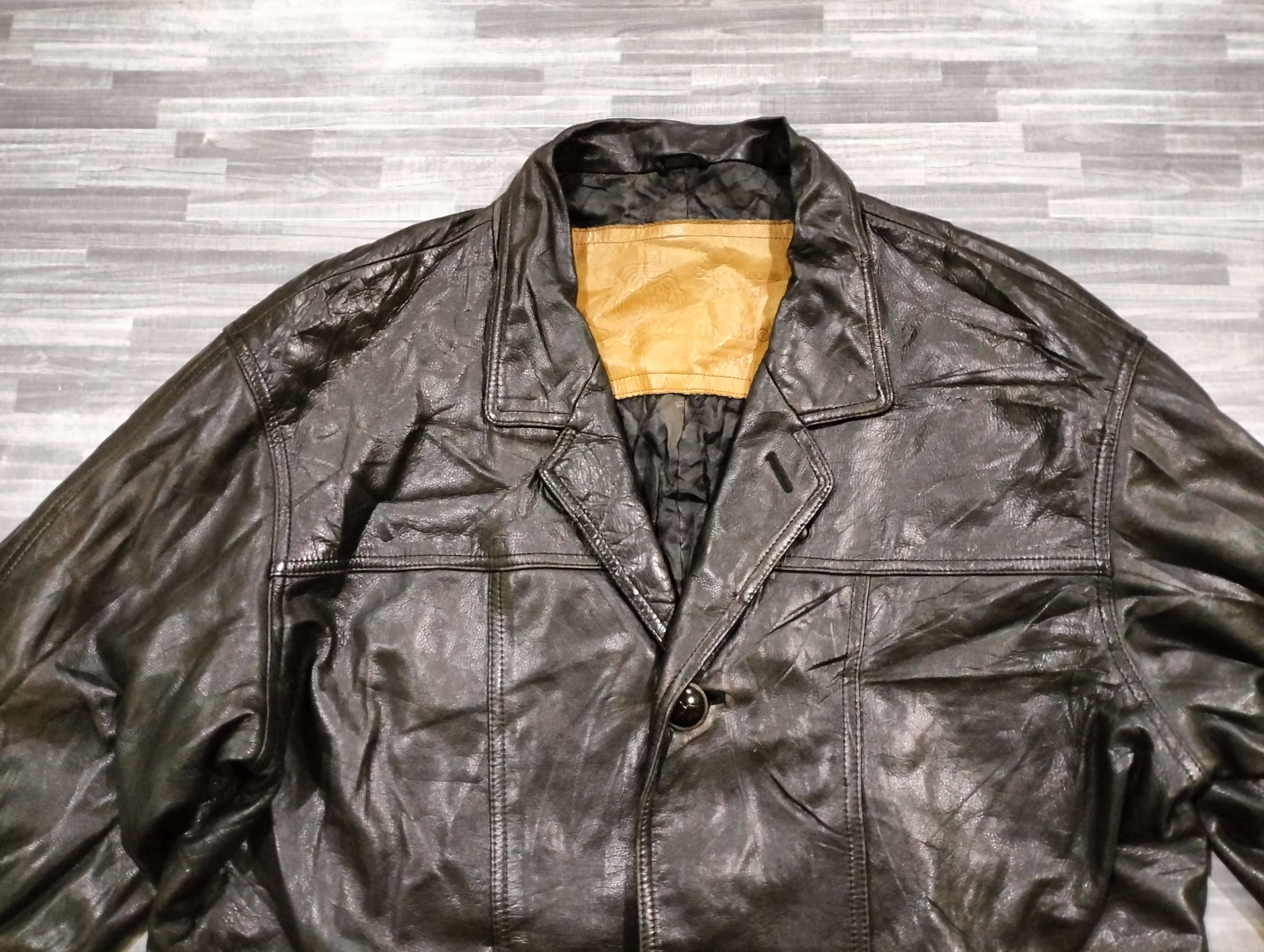 Genuine Leather Vtg Nina Ricci Genuine Leather Button Coat Jacket Distressed Size US M / EU 48-50 / 2 - 12 Thumbnail