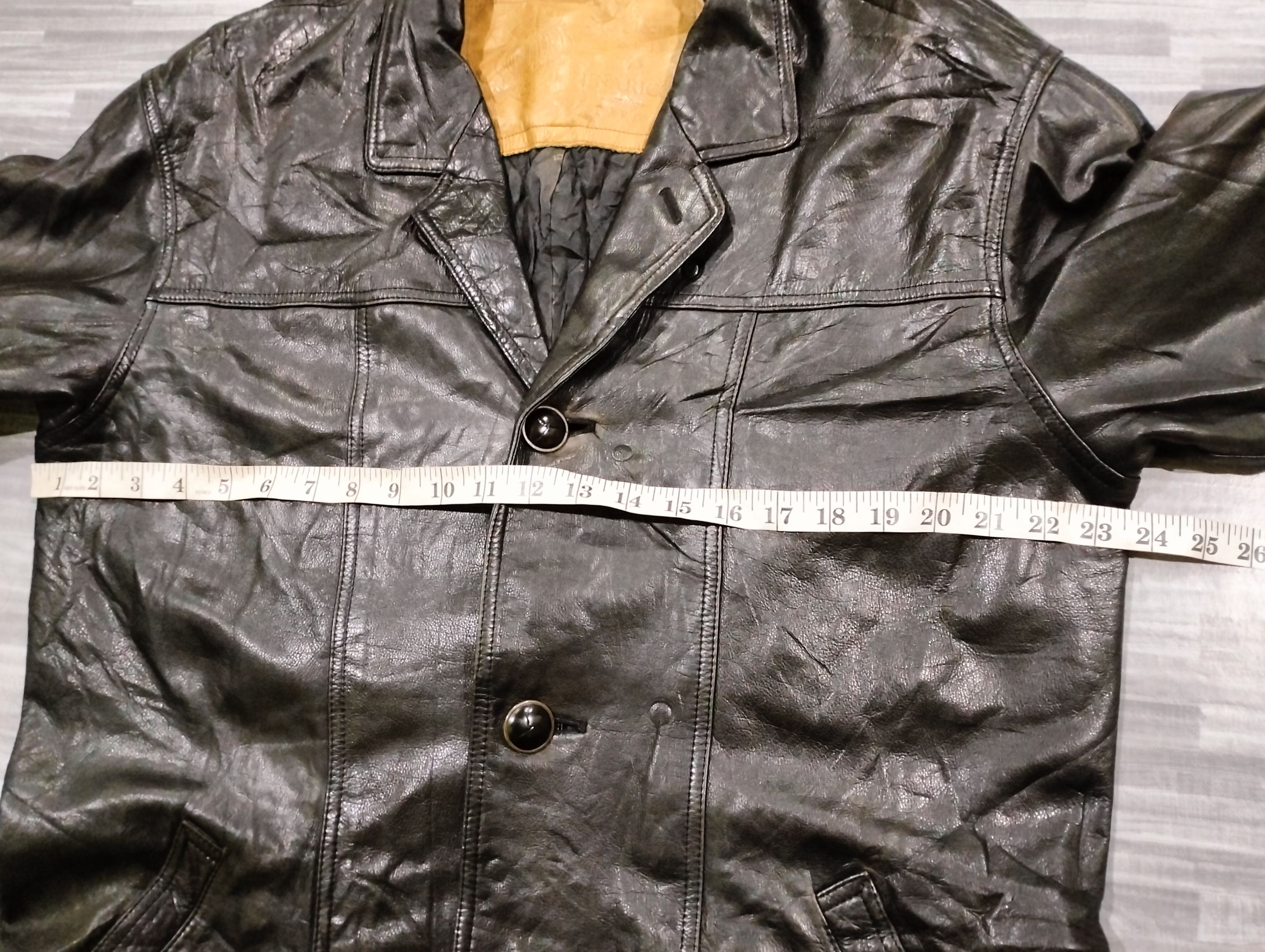 Genuine Leather Vtg Nina Ricci Genuine Leather Button Coat Jacket Distressed Size US M / EU 48-50 / 2 - 19 Thumbnail