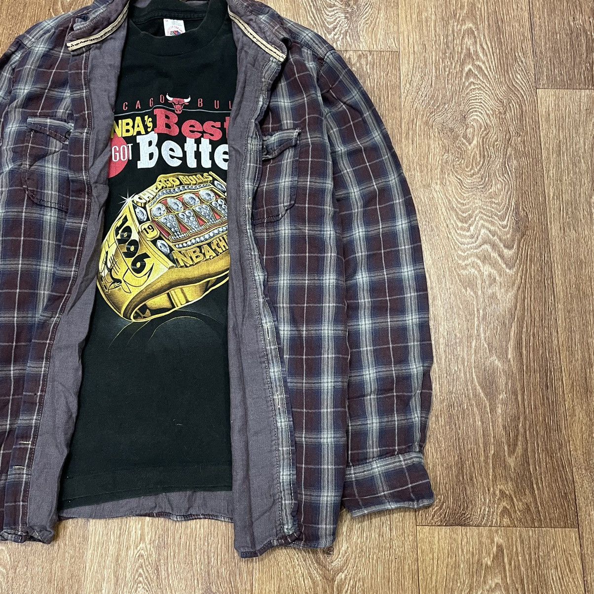 Vintage Vintage 90s Checkered Shirt Grunge Streetwear Cropped XL Size US XL / EU 56 / 4 - 2 Thumbnail
