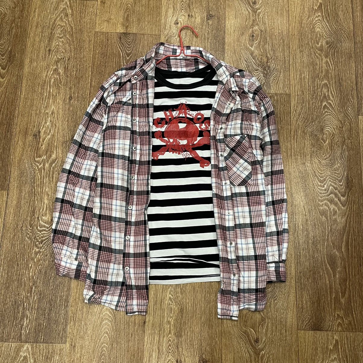 Vintage Vintage 90s Plaid Oversized Shirt Grunge Streetwear Y2K M Size US M / EU 48-50 / 2 - 2 Thumbnail