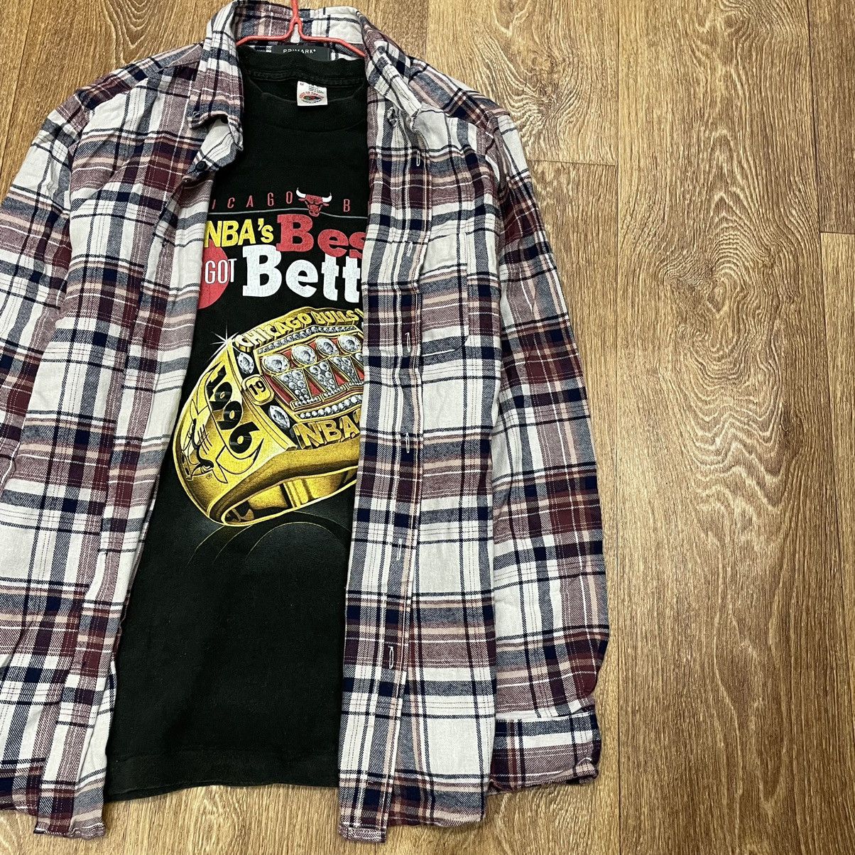 Vintage Vintage 90s Plaid Shirt Y2K Streetwear Grunge Oversized M Size US M / EU 48-50 / 2 - 2 Thumbnail
