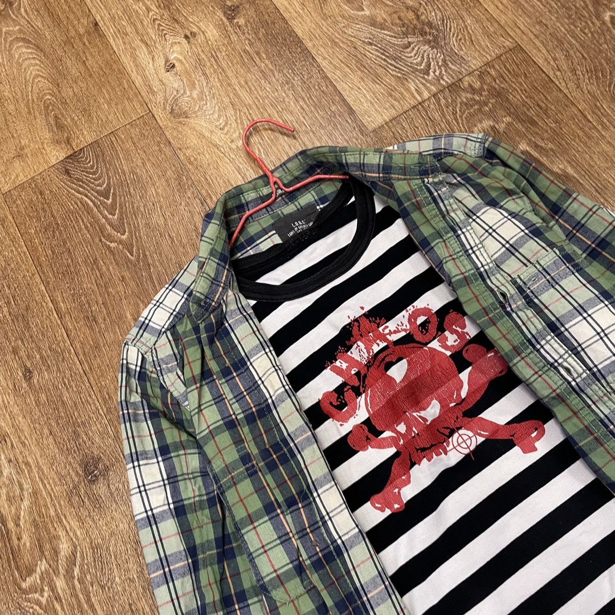 Flannel Vintage Flannel Checkered Shirt Travis Style Size US S / EU 44-46 / 1 - 5 Thumbnail