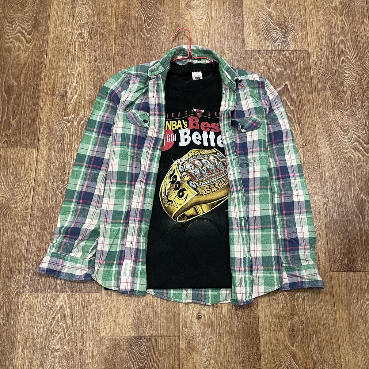 Flannel Vintage 90s Plaid Flannel Shirt Y2K Streetwear Checkered Size US S / EU 44-46 / 1 - 1 Thumbnail