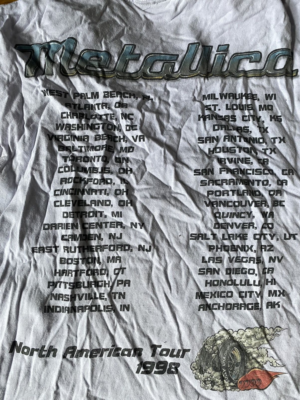 Metallica Vintage Vtg Metallica gimme fuel 98 Tour sleeveless shirt XL Size US XL / EU 56 / 4 - 7 Thumbnail
