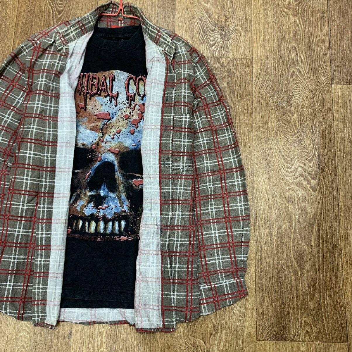 Flannel Vintage Flannel Checkered Shirt Travis Style Size US M / EU 48-50 / 2 - 2 Thumbnail