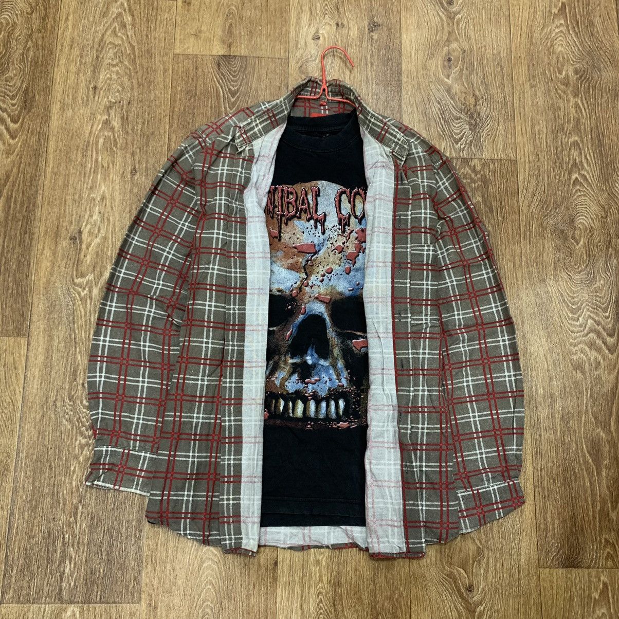 Flannel Vintage Flannel Checkered Shirt Travis Style Size US M / EU 48-50 / 2 - 1 Thumbnail