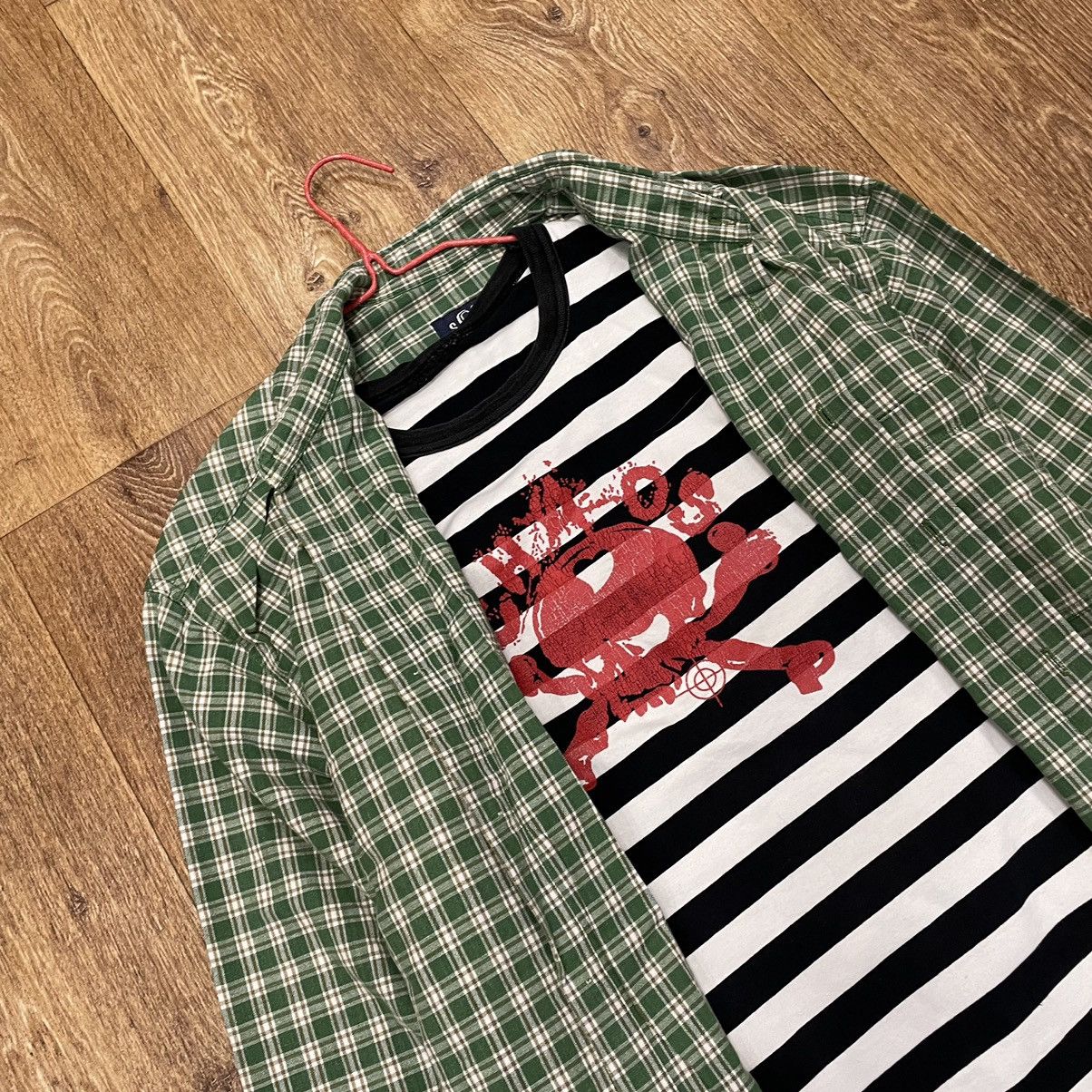 Vintage Vintage 90s Checkered Shirt Grunge Layering Green Worn In L Size US L / EU 52-54 / 3 - 5 Thumbnail