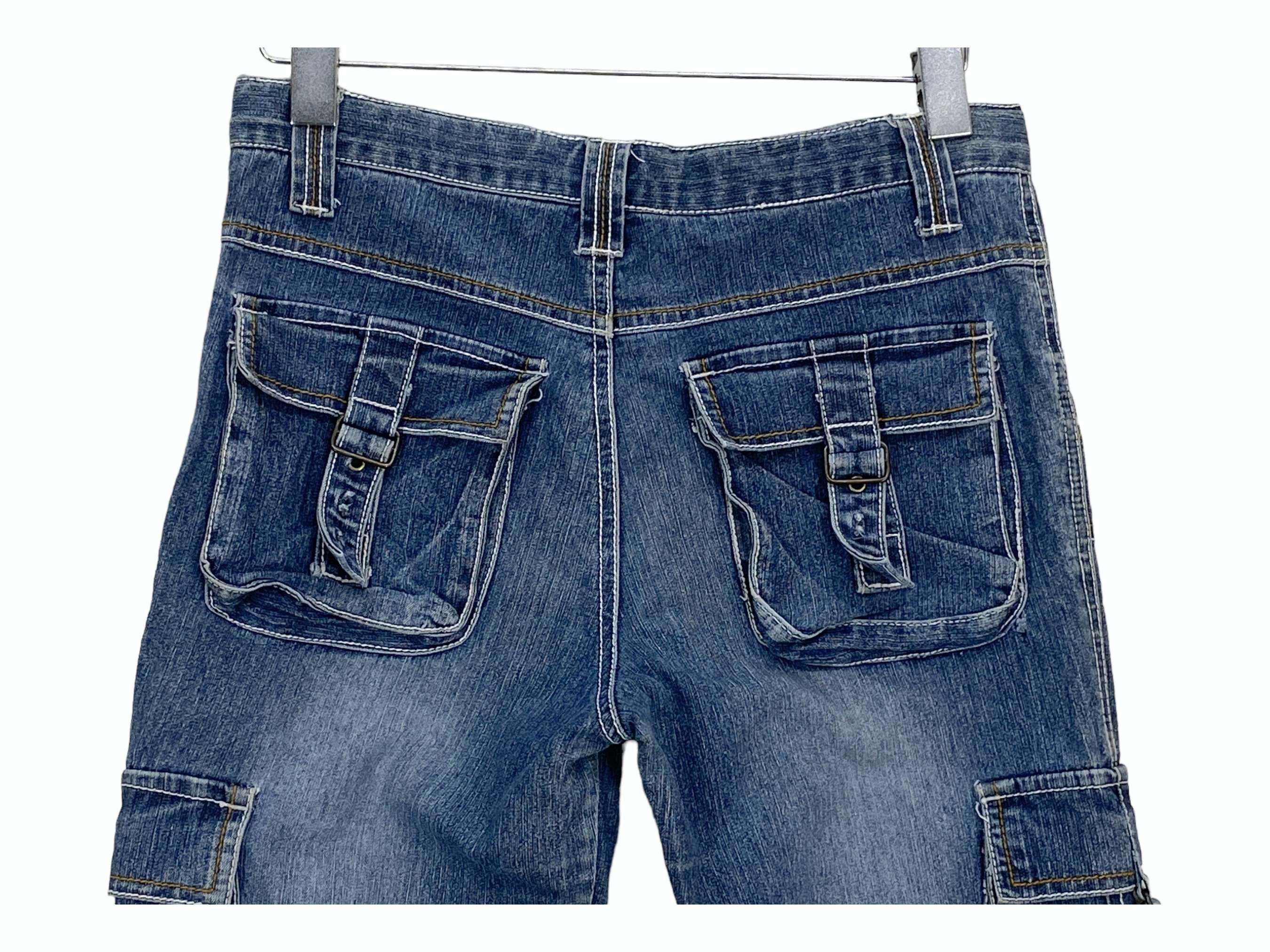 Japanese Brand Flare Jeans Cargo Bootcut Jeans Baker Pocket Pants Size US 28 / EU 44 - 7 Thumbnail