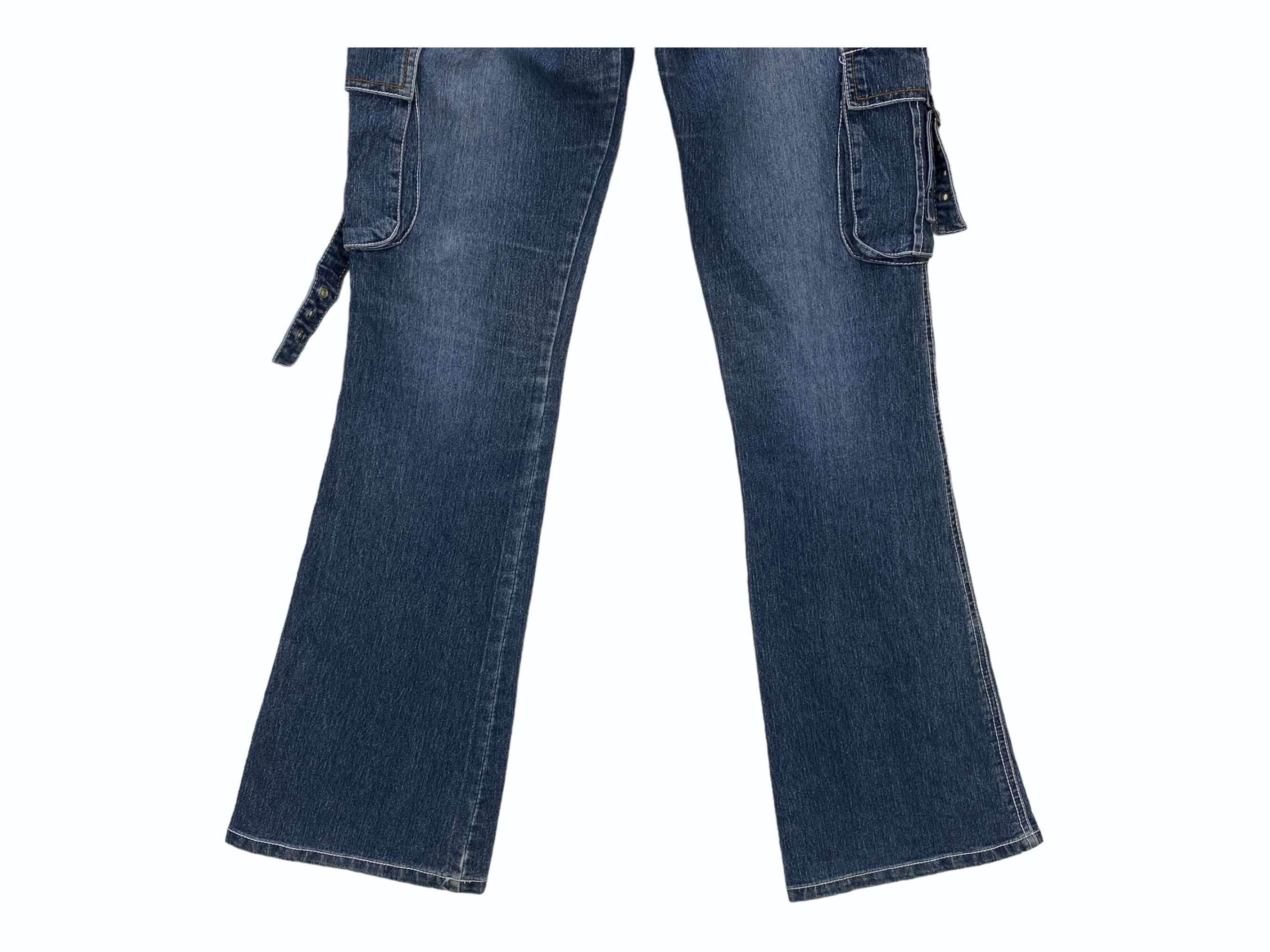 Japanese Brand Flare Jeans Cargo Bootcut Jeans Baker Pocket Pants Size US 28 / EU 44 - 9 Thumbnail