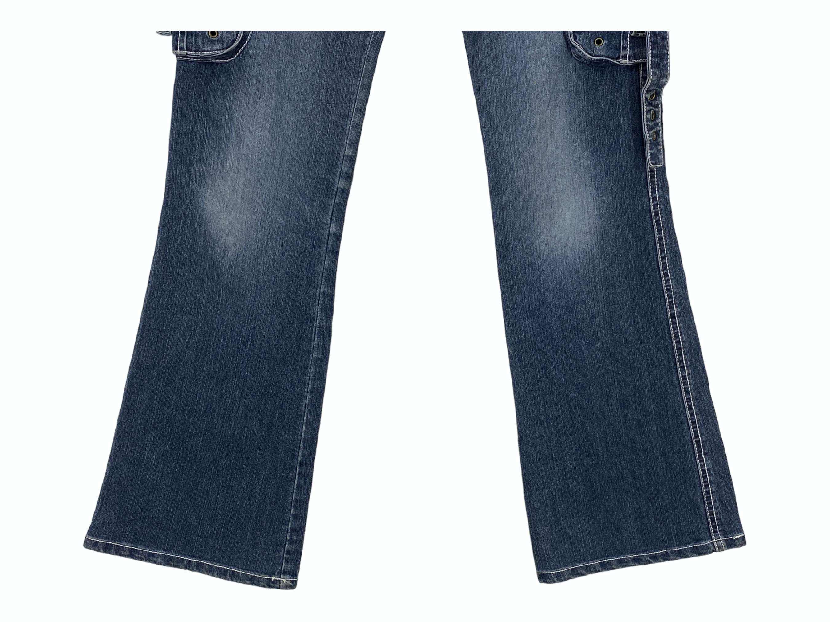 Japanese Brand Flare Jeans Cargo Bootcut Jeans Baker Pocket Pants Size US 28 / EU 44 - 6 Thumbnail