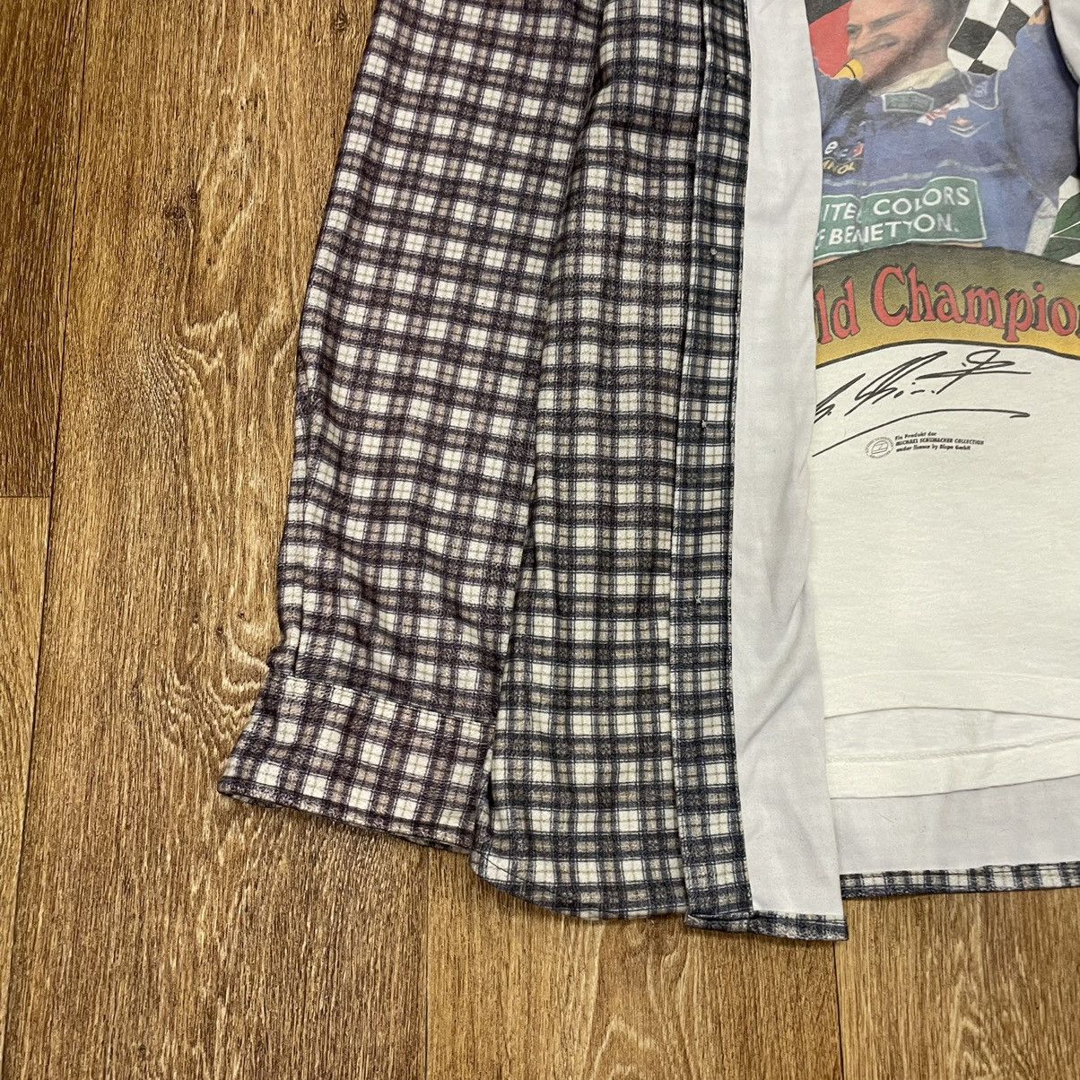 Flannel Vintage Flannel Shirt Checkered Travis Scott Style Size US XL / EU 56 / 4 - 4 Thumbnail
