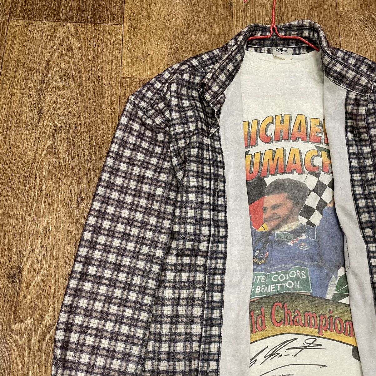 Flannel Vintage Flannel Shirt Checkered Travis Scott Style Size US XL / EU 56 / 4 - 5 Thumbnail