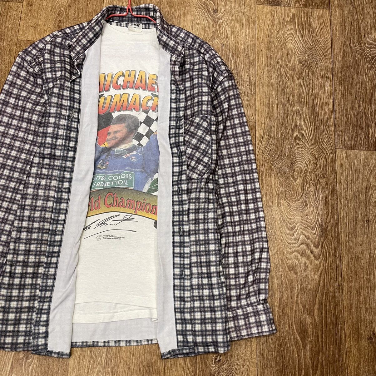 Flannel Vintage Flannel Shirt Checkered Travis Scott Style Size US XL / EU 56 / 4 - 3 Thumbnail