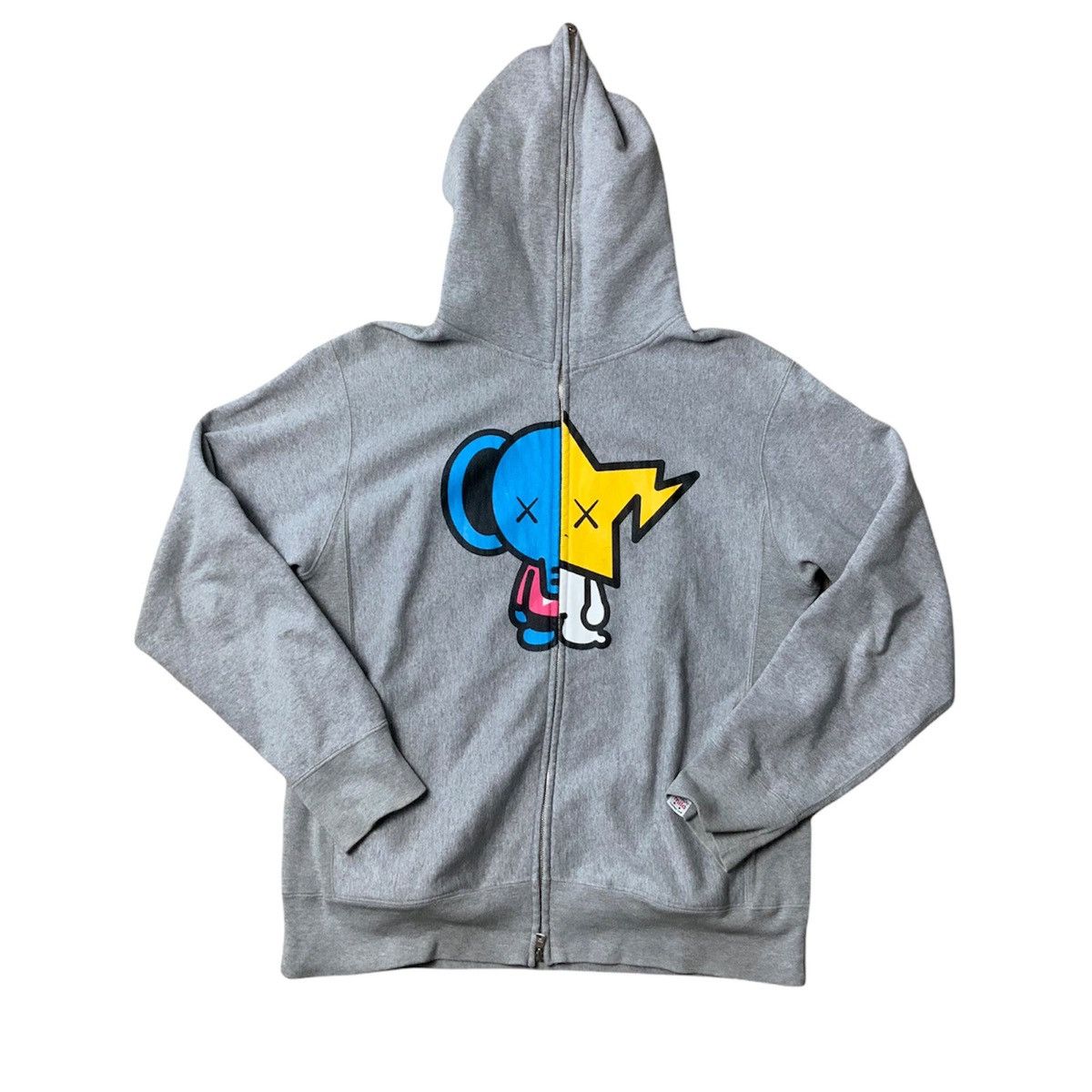 Bape Baby Milo x Kaws 2005 Split Hoodie | Grailed