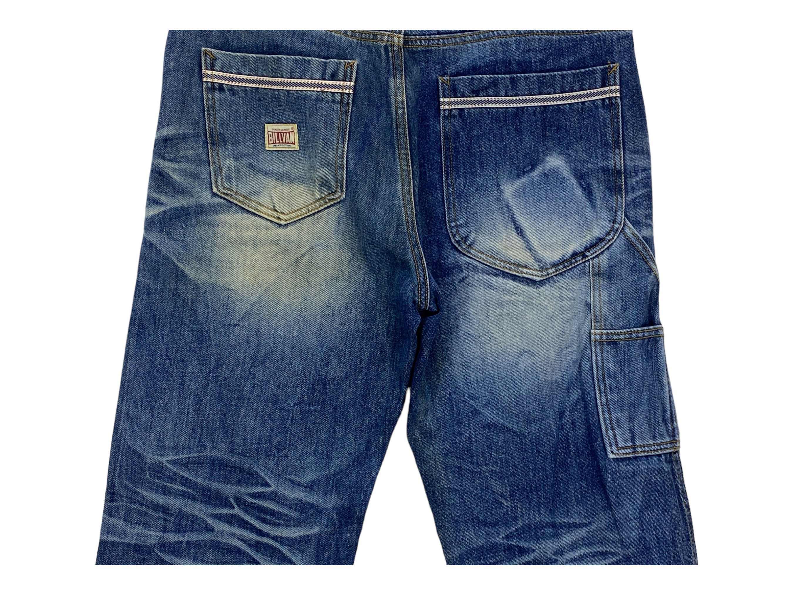 Japanese Brand × Vintage Billvan Carpenter Jeans Hickory Skateboard Jeans Size US 33 - 7 Thumbnail