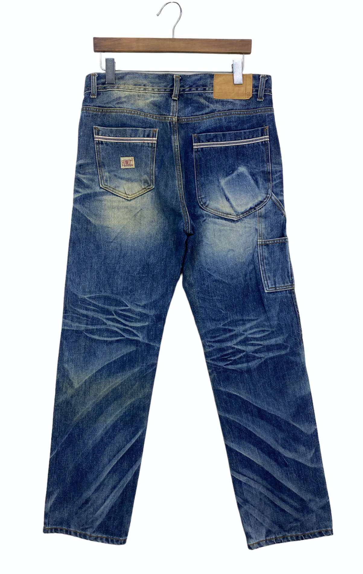 Japanese Brand × Vintage Billvan Carpenter Jeans Hickory Skateboard Jeans Size US 33 - 1 Thumbnail